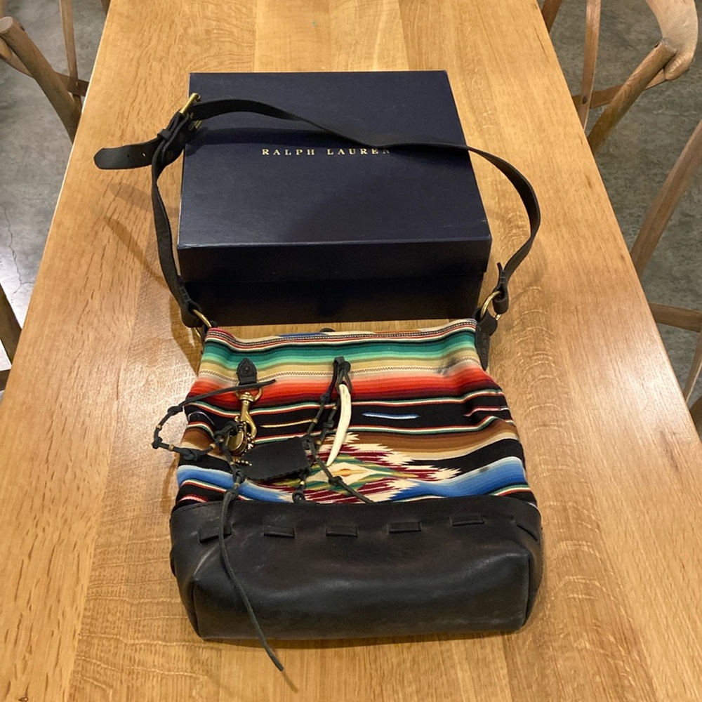 Vintage Ralph Lauren serape messenger crossbody bag
